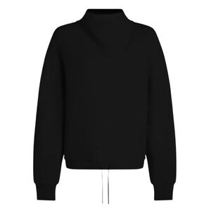 Varley Betsy Black Cowl Sweat Top